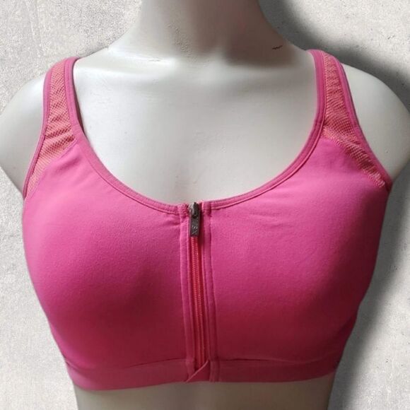 VICTORIA'S SECRET VSX BRIGHT PINK SPORTS BRA, SIZE 32C - Picture 1 of 3